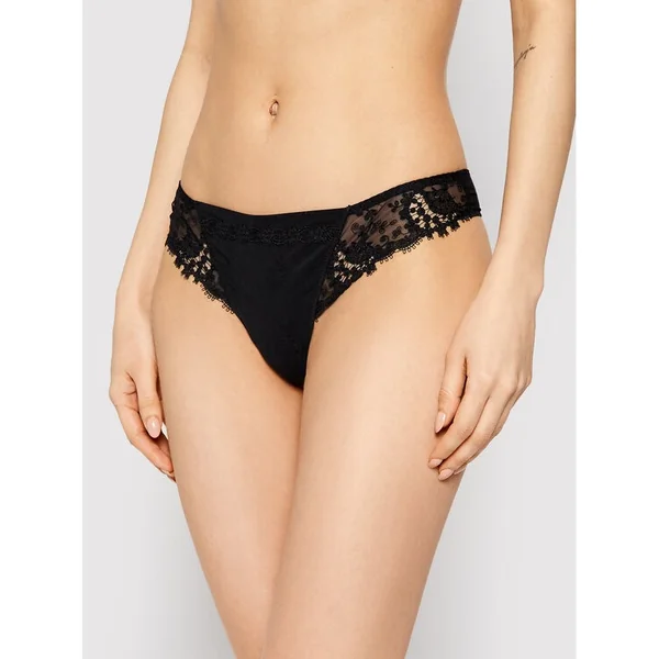 Simone Pérèle - Culotte tanga Noir S/1 Wish