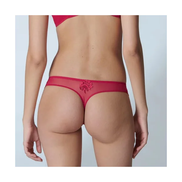 Simone Pérèle - Culotte tanga Rubis Rose XL/4 Wish