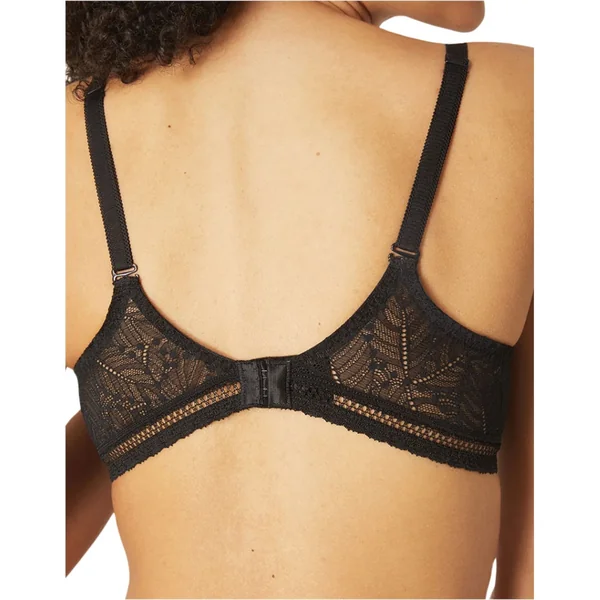 Simone Pérèle - Soutien-gorge moulé plongeant en dentelle avec armatures 40 (90) C Noir Comète