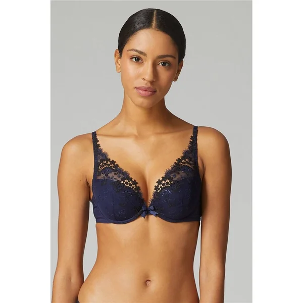 Simone Pérèle - Soutien-gorge push-up triangle 34 (75) B Bleu Marin Wish