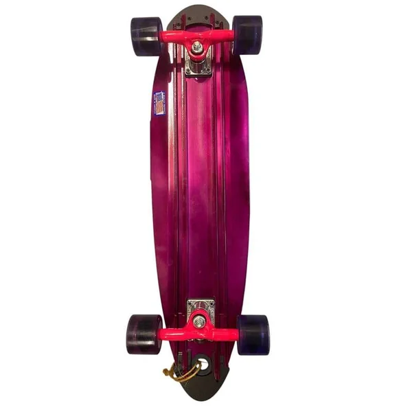 SKATE LONGBOARD BEERCAN PIN TAIL VIOLET