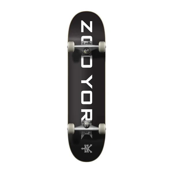 Skate ZOO YORK Logo Block Noir/Blanc 8.0