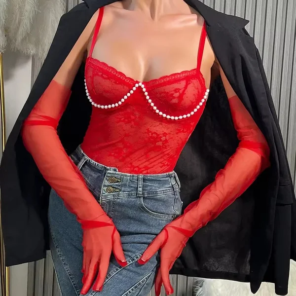 Soutien Body Dentelle et Perle