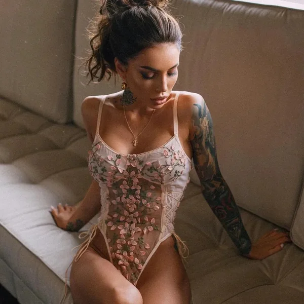 Soutien Body Fleuri Femme