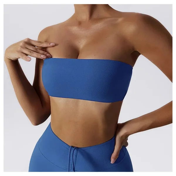 Soutien Gorge Bandeau Bleu Marine