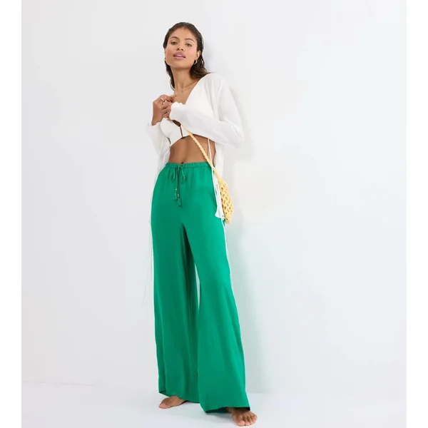 SUMMER SATIN Palm Green