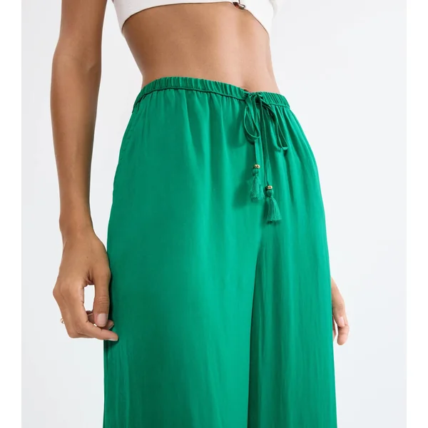 SUMMER SATIN Palm Green
