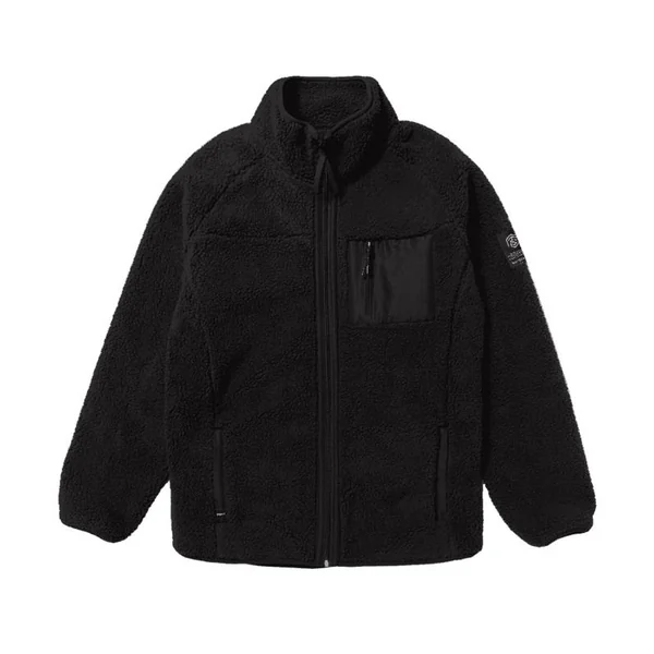 Sweat MYSTIC DTS Teddy Zip thru Black
