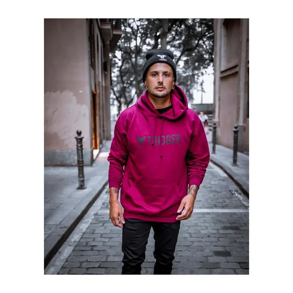 Sweatshirt TRIGGER College capuche Bordeaux