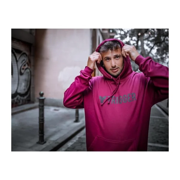 Sweatshirt TRIGGER College capuche Bordeaux