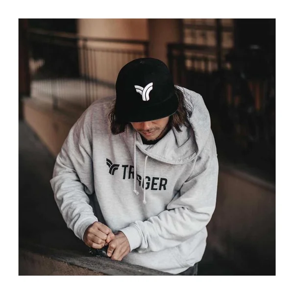 Sweatshirt TRIGGER College capuche Gris