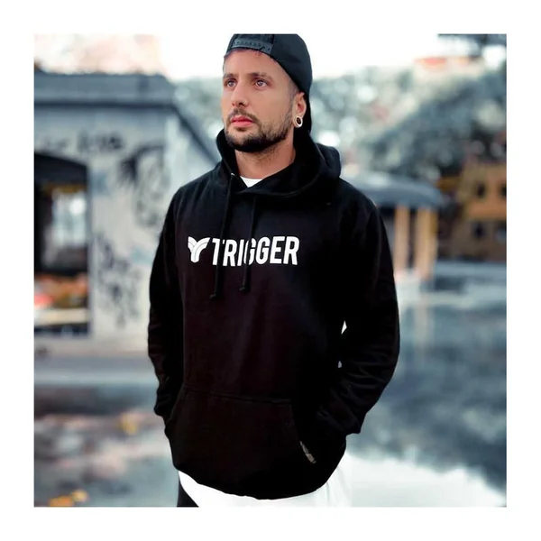 Sweatshirt TRIGGER College capuche Noir