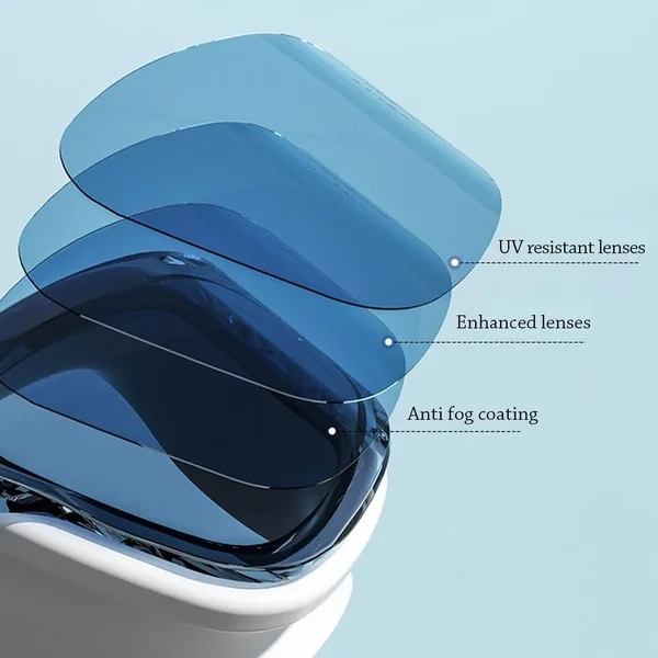 Swimming Goggles Cap Adult HD Anti Fog Swimming Goggles Set Waterproof Silicone Swim Glasses with Earplugs Anti-UV Swim Eyewear