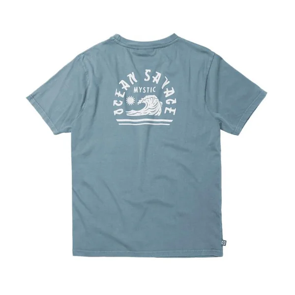 Tee shirt MYSTIC Moonwash Tee Grey Blue