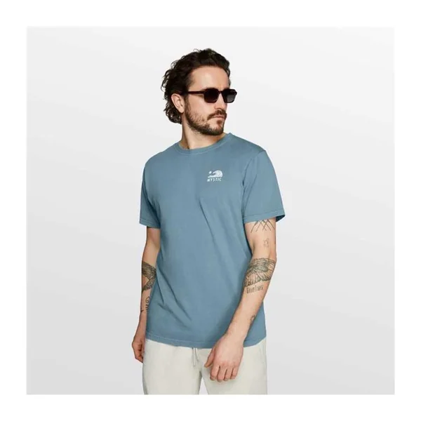 Tee shirt MYSTIC Moonwash Tee Grey Blue