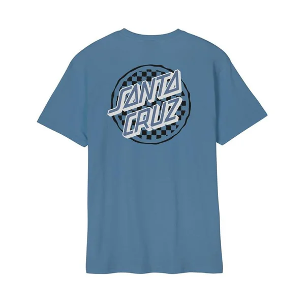 Tee shirt SANTA CRUZ Breaker Check Opus Dot Dusty Blue