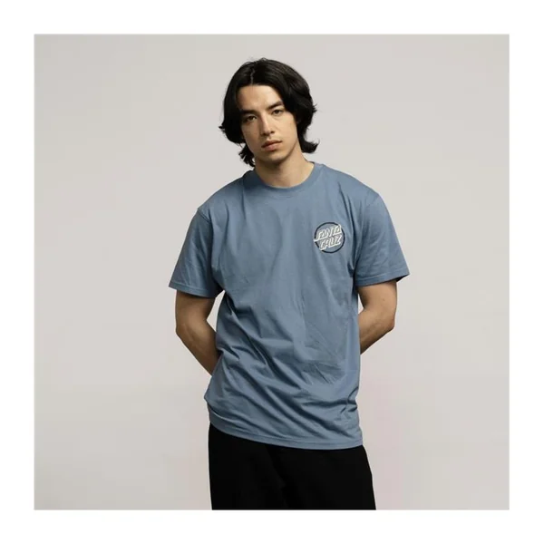 Tee shirt SANTA CRUZ Breaker Check Opus Dot Dusty Blue