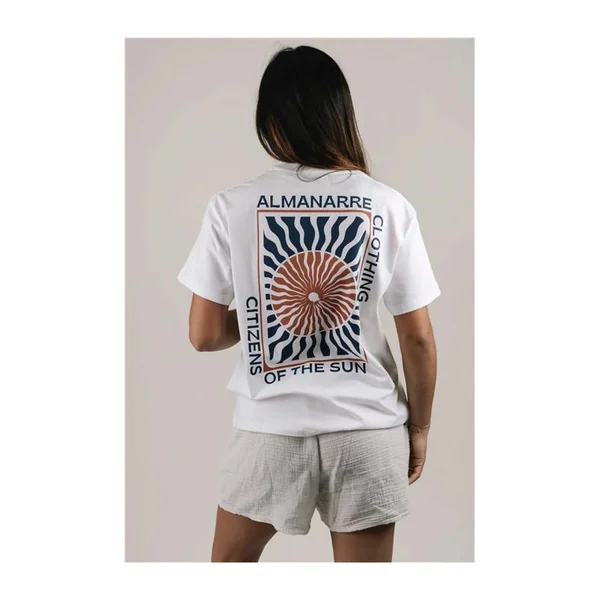 Teeshirt ALMANARRE CLOTHING Citizen Blanc