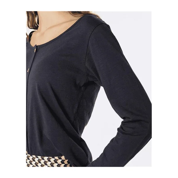 Teeshirt femme RIPCURL Cascais Ls Tee Washed Black S