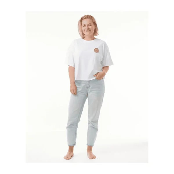 Teeshirt femme RIPCURL Icons Of Surf Heritage Tee 2 White