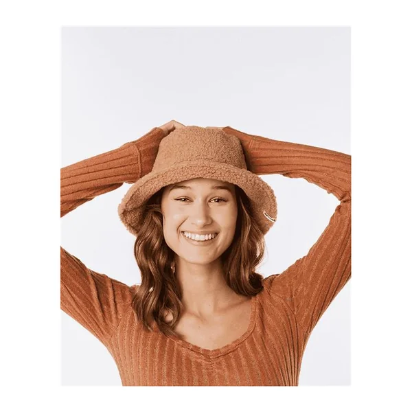 Teeshirt femme RIPCURL Open Neck Cosy Ls Light Brown