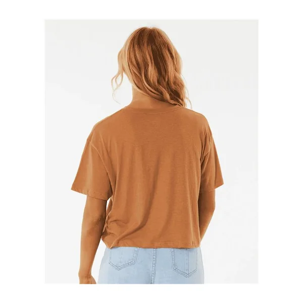Teeshirt femme RIPCURL Rainbow Waves Crop Tee Light Brown
