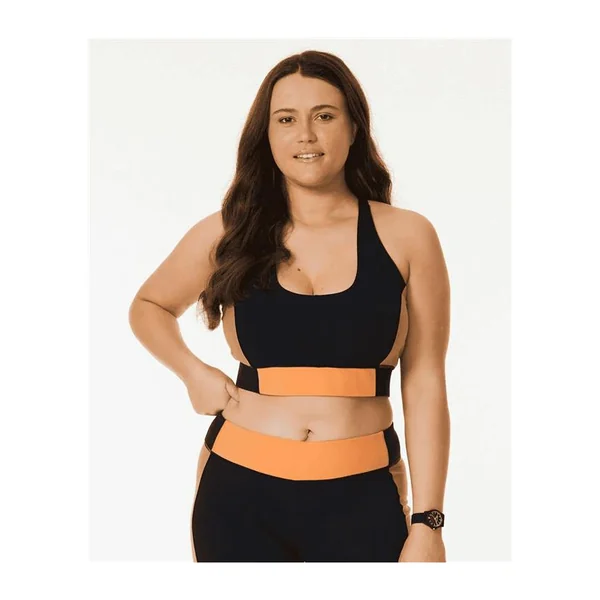 Teeshirt femme RIPCURL Rss Valley Block Crop Black