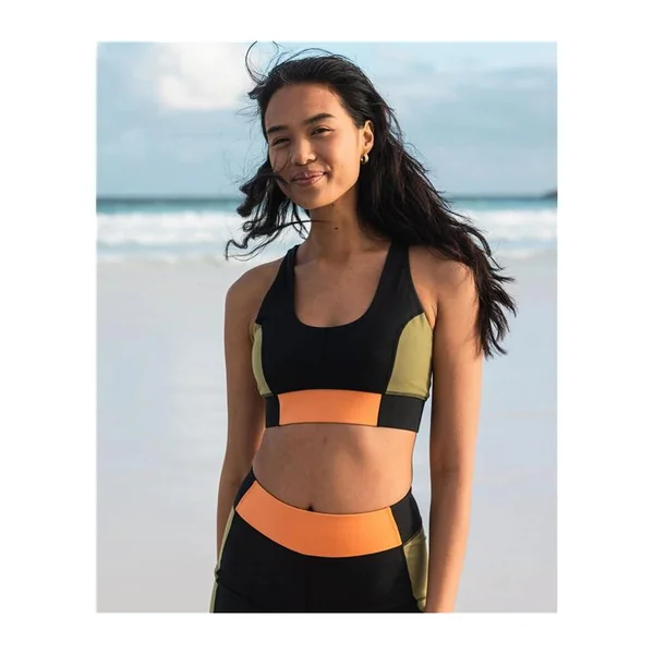 Teeshirt femme RIPCURL Rss Valley Block Crop Black