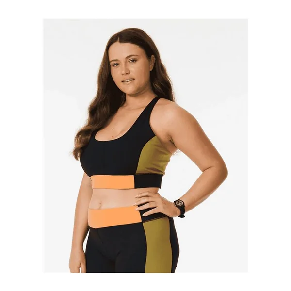 Teeshirt femme RIPCURL Rss Valley Block Crop Black