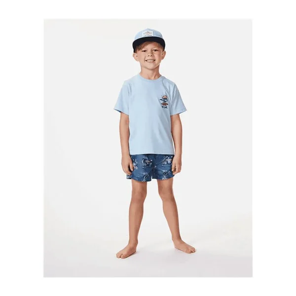 Teeshirt junior RIPCURL Icons Of Shred Tee -Boy Cool Blue