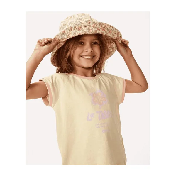 Teeshirt junior RIPCURL La Tropica Slogan Tee -Girl Bright Yellow