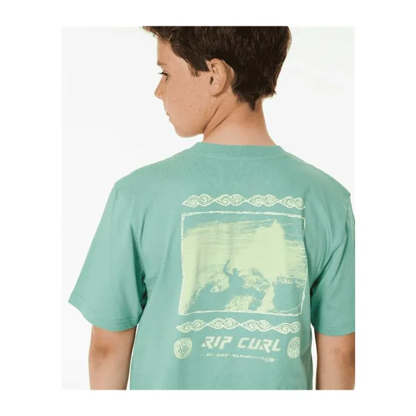 Teeshirt junior RIPCURL Pure Surf Art Tee -Boy Dusty Green