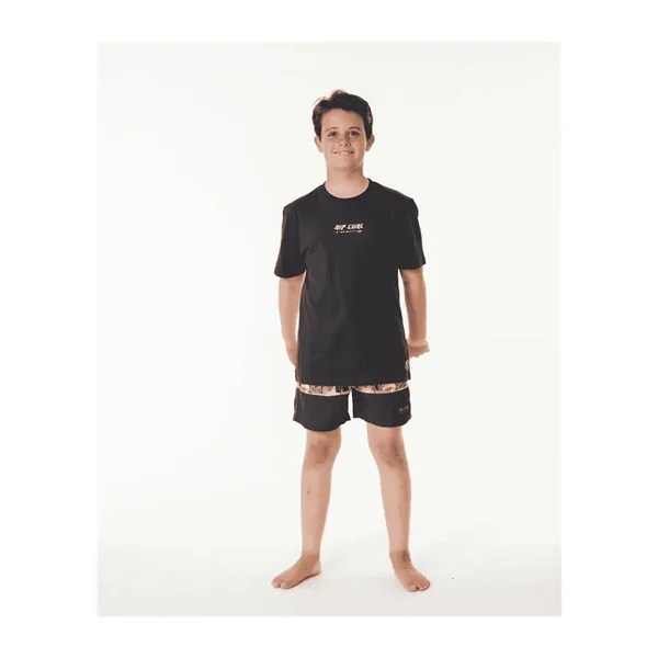 Teeshirt junior RIPCURL Pure Surf Art Tee -Boy Washed Black Taille:16