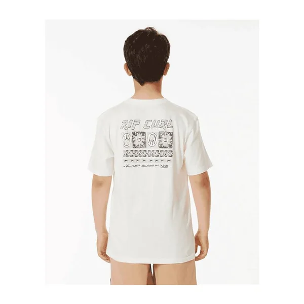 Teeshirt junior RIPCURL Pure Surf Searching Tee -Boy Bone 8