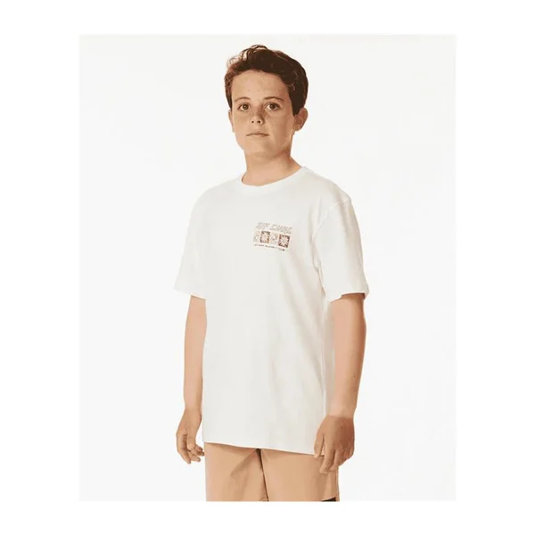 Teeshirt junior RIPCURL Pure Surf Searching Tee -Boy Bone 8