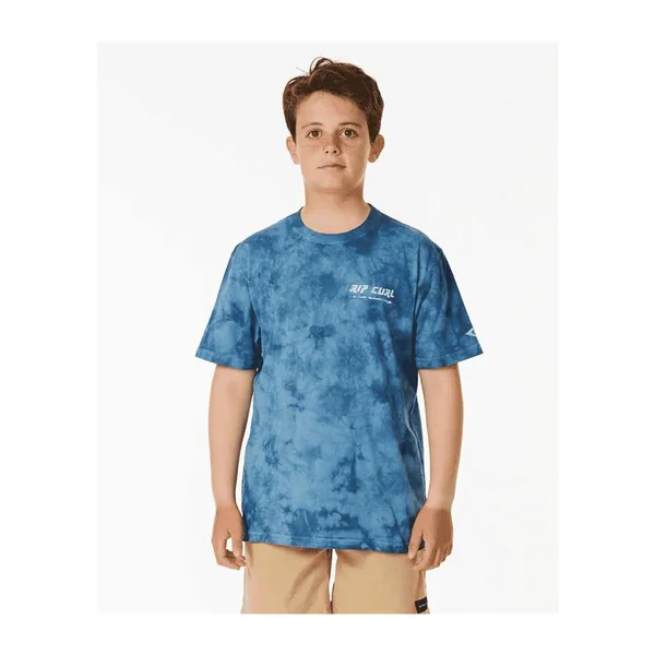 Teeshirt junior RIPCURL Pure Surf Tie Dye Tee-Boy Vintage Navy