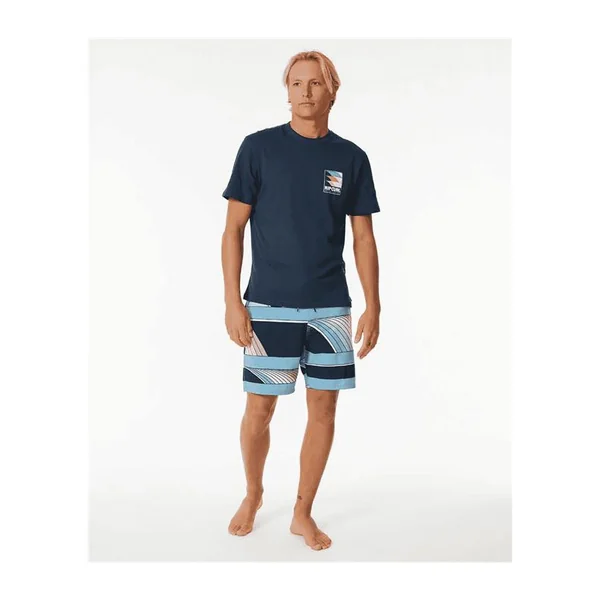 Teeshirt RIPCURL Surf Revival Line Up Tee Dark Navy XL