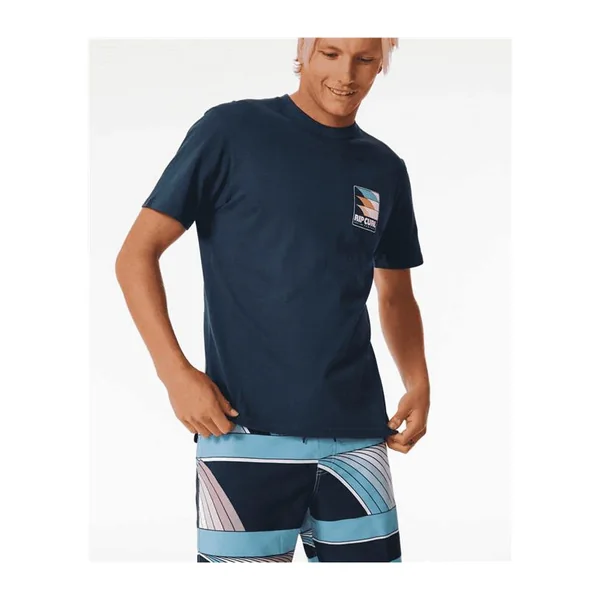 Teeshirt RIPCURL Surf Revival Line Up Tee Dark Navy XL