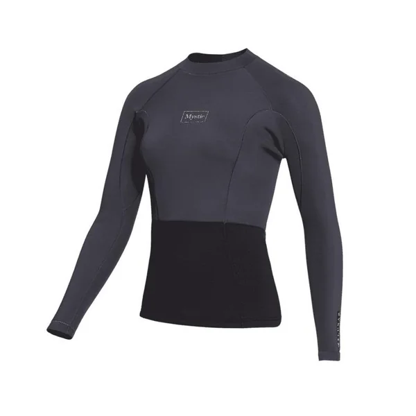 Top néoprène femme MYSTIC Lunar L/S 2mm Dark Grey