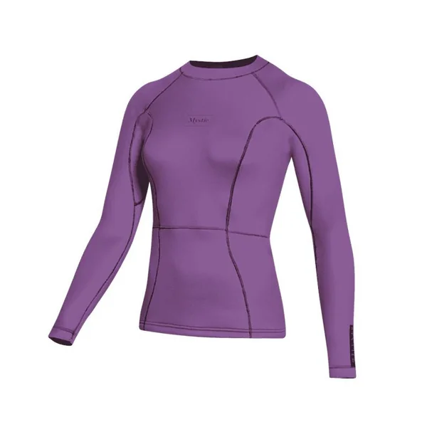 Top néoprène femme MYSTIC Lunar L/S 2mm Sunset Purple