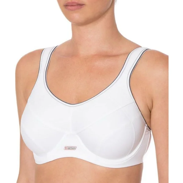 Triumph - Soutien-gorge de sport avec armatures Triaction 34 (75) D Blanc