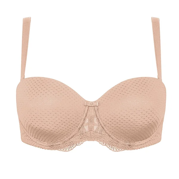 Triumph - Soutien-Gorge sans bretelles 38 (85) DD Beige Naturel Elegant Touch
