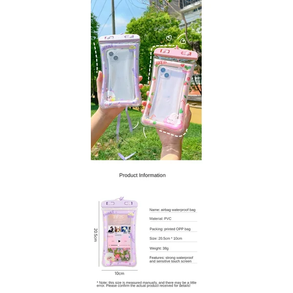 Universal Waterproof Phone Pouch with PVC Airbag Underwater – Touchscreen Case for Swim and Diving 도매 Льготы