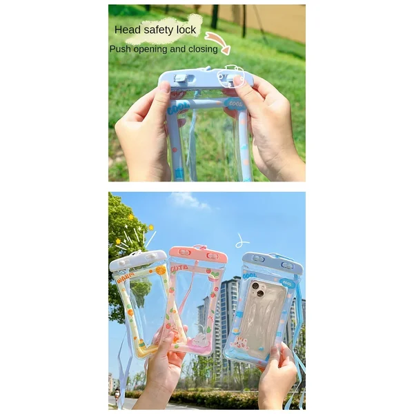 Universal Waterproof Phone Pouch with PVC Airbag Underwater – Touchscreen Case for Swim and Diving 도매 Льготы