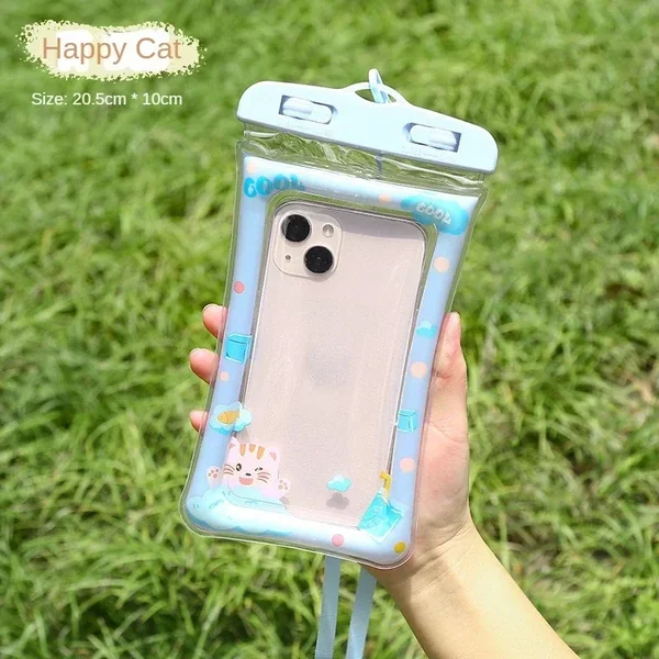 Universal Waterproof Phone Pouch with PVC Airbag Underwater – Touchscreen Case for Swim and Diving 도매 Льготы