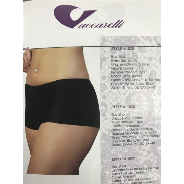 Vaccarelli - Boy short jambes liberté Noir X-Large