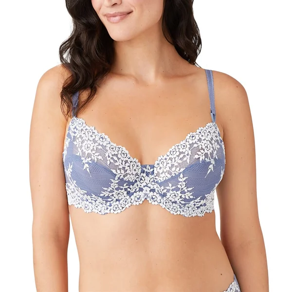 Wacoal - Soutien-gorge avec armatures 36 (80) DDD Bleu Poudre