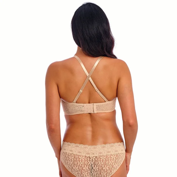 Wacoal - Soutien-gorge en dentelle avec bretelles amovibles 40 (90) DD Light Beige Halo