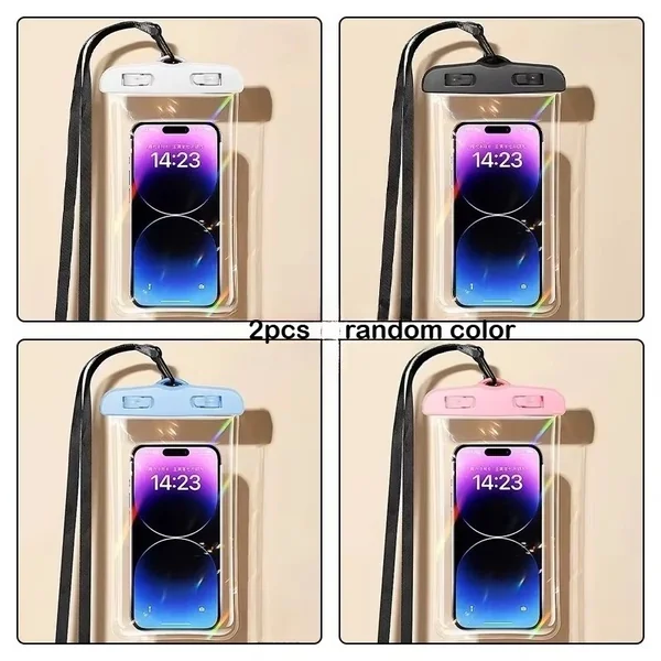 Waterproof Phone Pouch Drift Diving Swimming Bag Underwater Dry Bag Case Cover For Phone Water Sports Beach Pool Skiing 6 inch